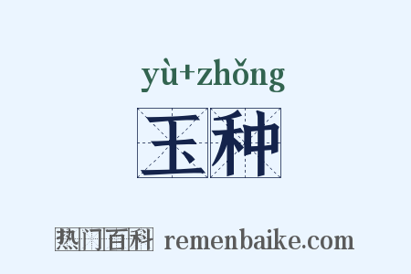 玉种是什么意思的图片